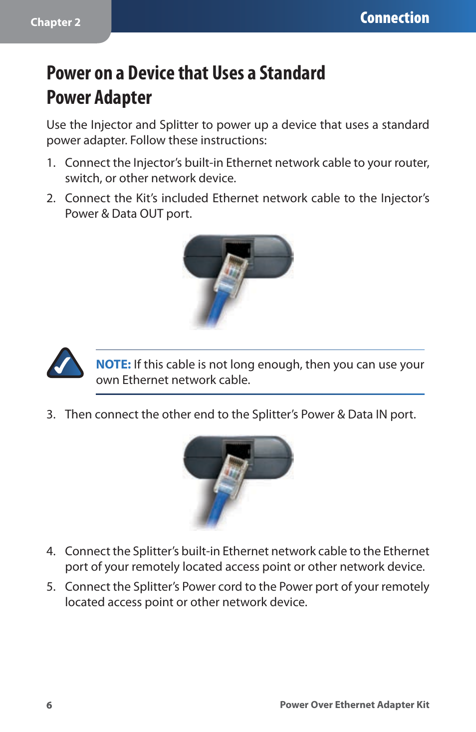 Connection | Linksys WAPPOE User Manual | Page 10 / 28