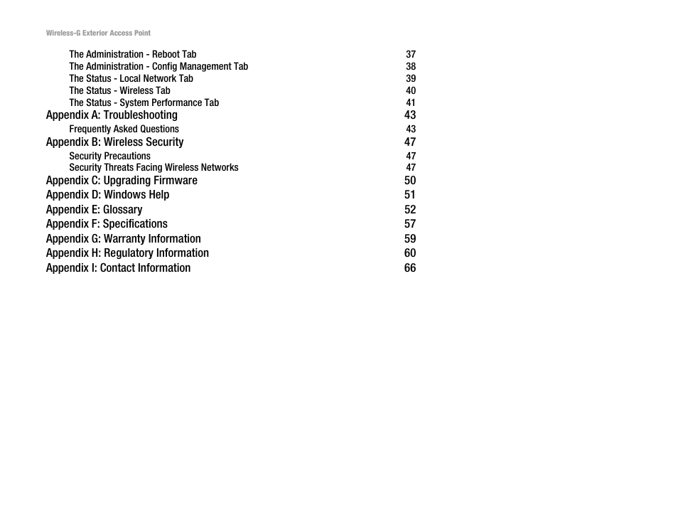 Linksys WAP54GPE User Manual | Page 4 / 72