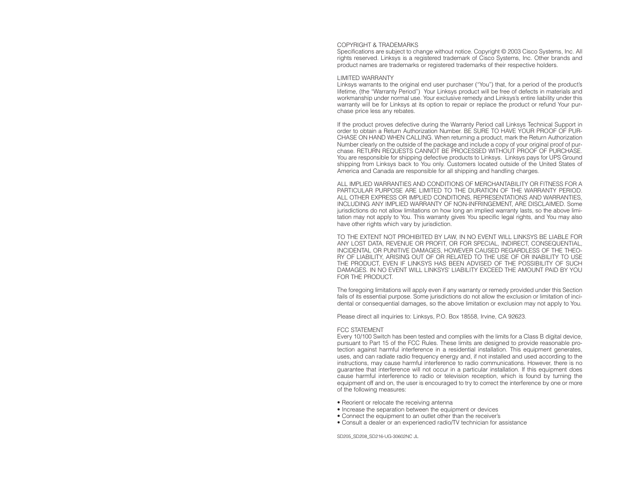 Linksys SD205 User Manual | Page 2 / 9