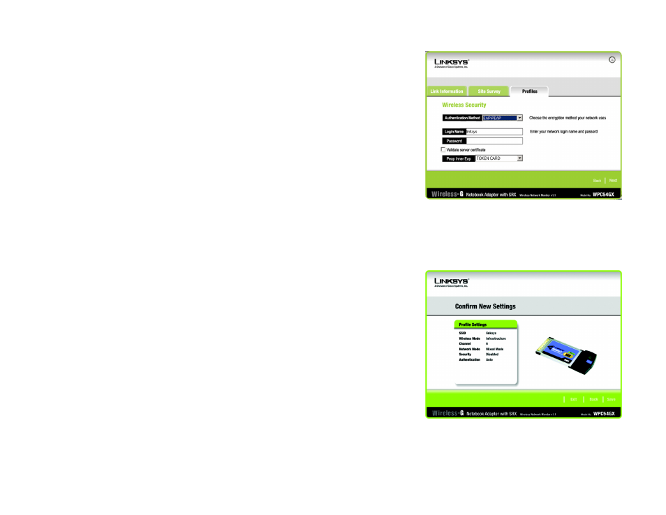 Linksys WIRELESS-G WPC54GX User Manual | Page 29 / 50