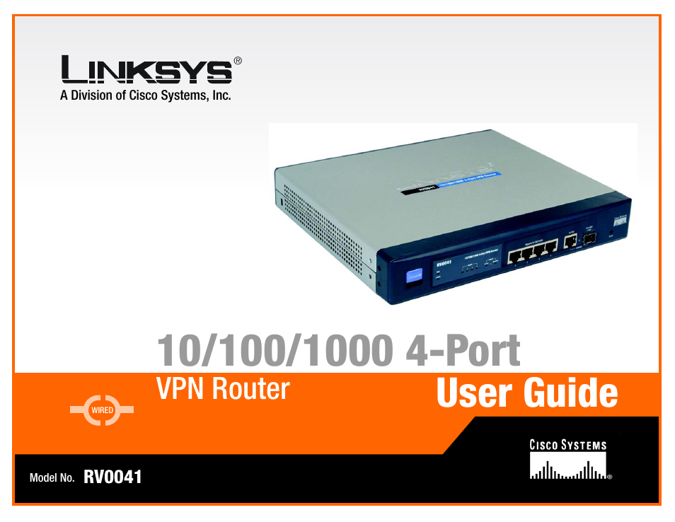 Linksys RV0041 User Manual | 99 pages