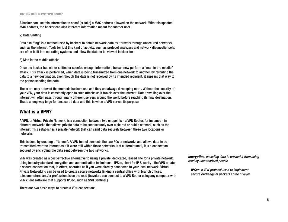 What is a vpn | Linksys RV0041 User Manual | Page 14 / 99