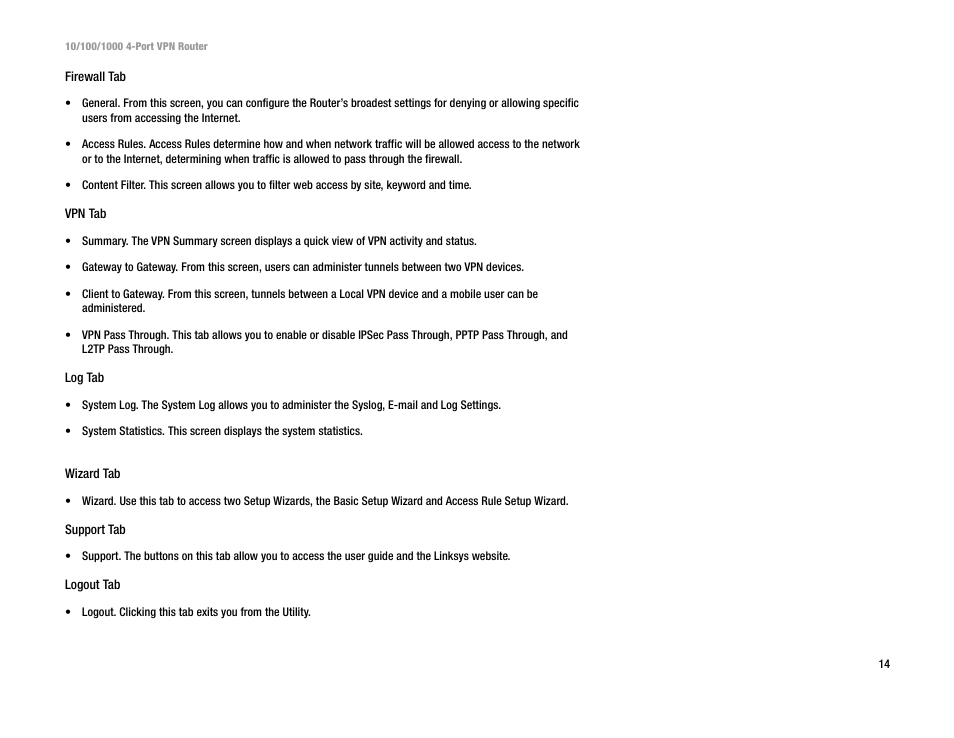 Linksys RV0041 User Manual | Page 22 / 99