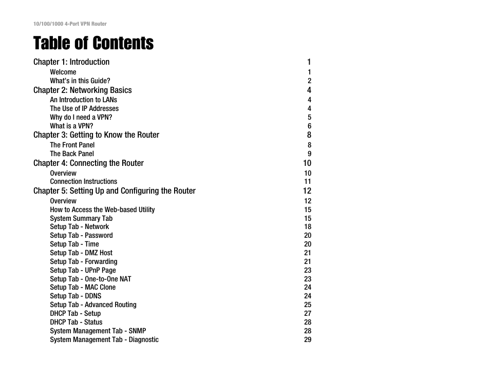 Linksys RV0041 User Manual | Page 3 / 99