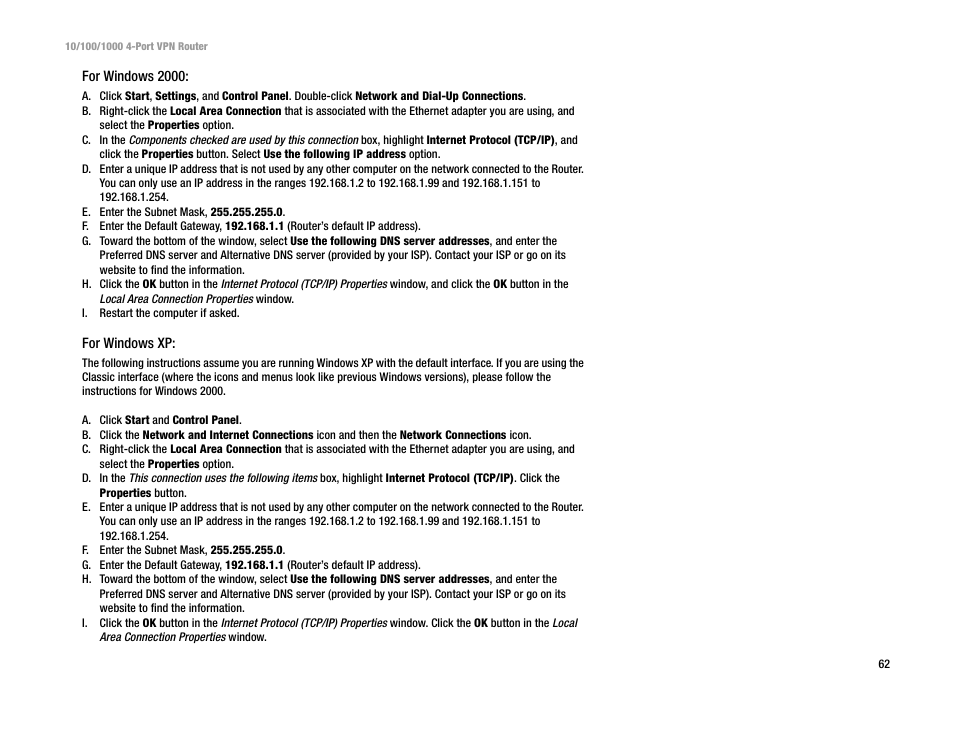 Linksys RV0041 User Manual | Page 70 / 99