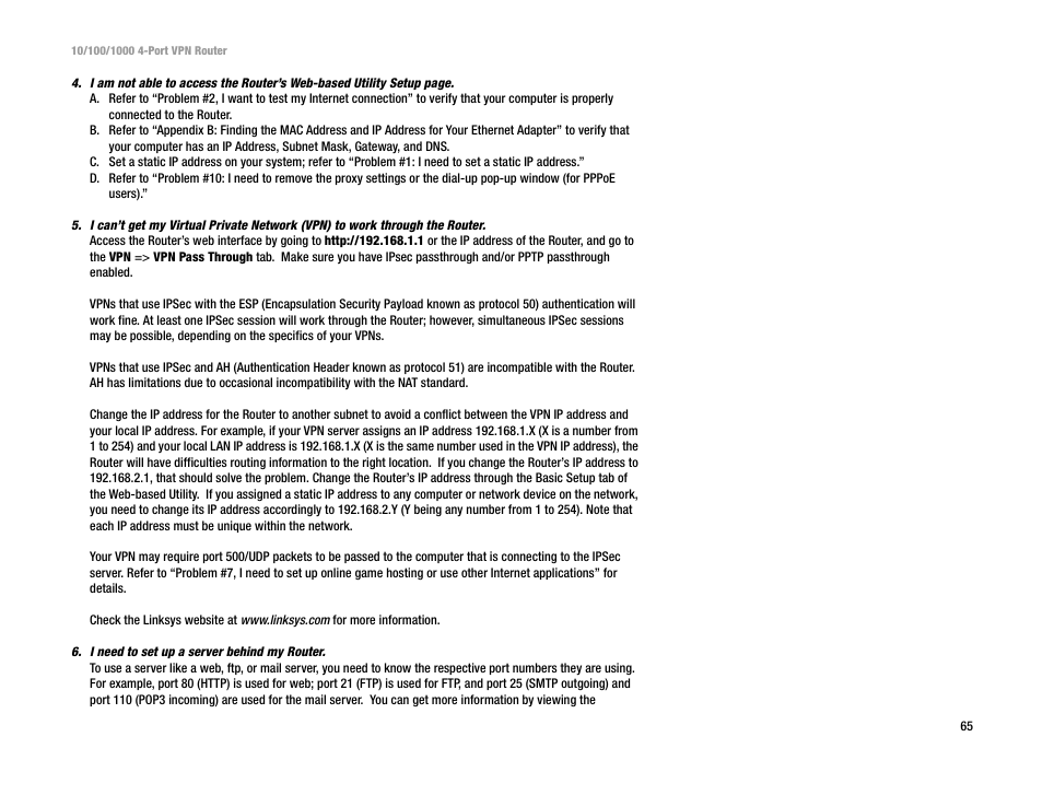 Linksys RV0041 User Manual | Page 73 / 99