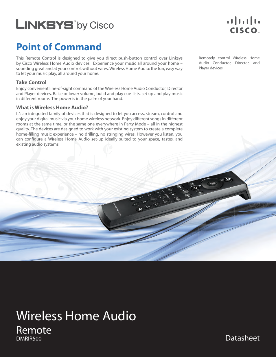 Linksys DMRIR500 User Manual | 2 pages
