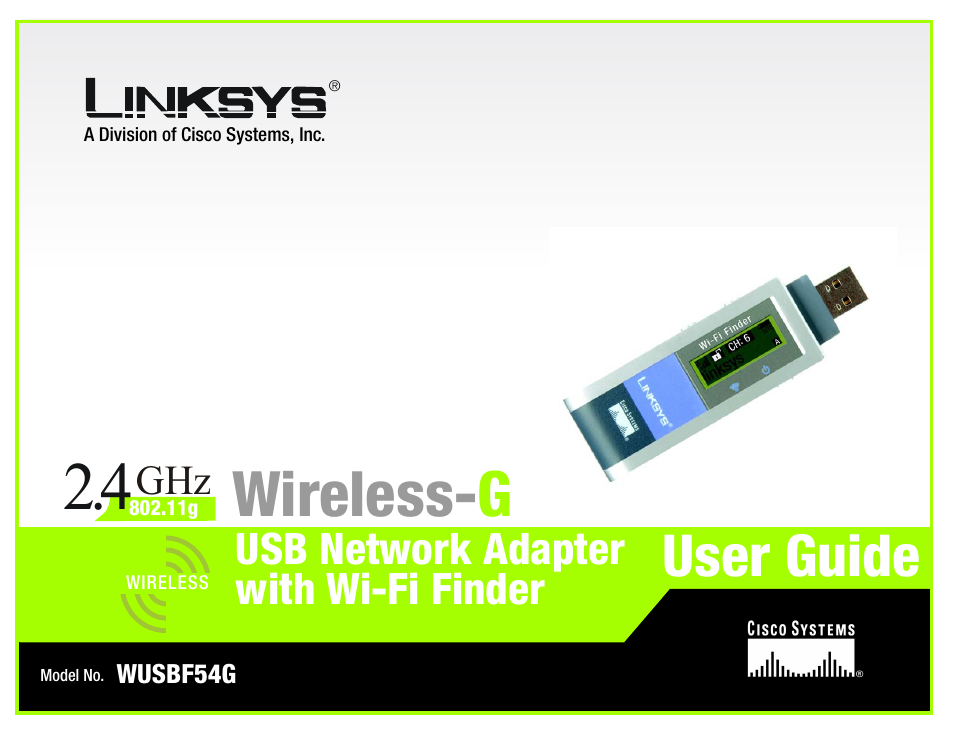 Linksys WUSBF54G User Manual | 63 pages