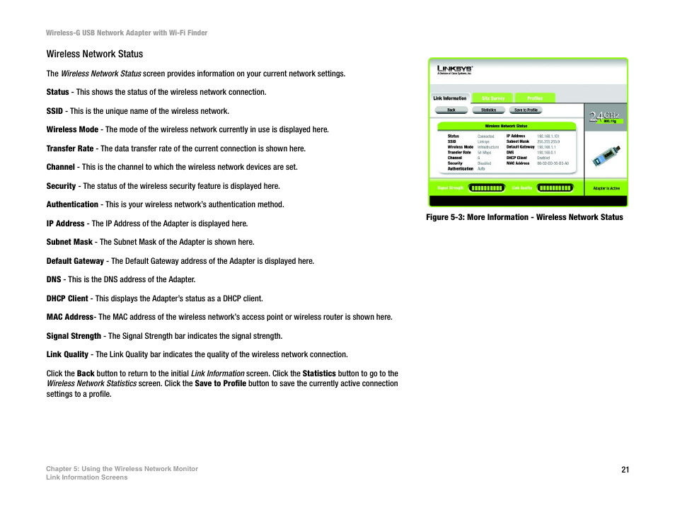 Linksys WUSBF54G User Manual | Page 27 / 63