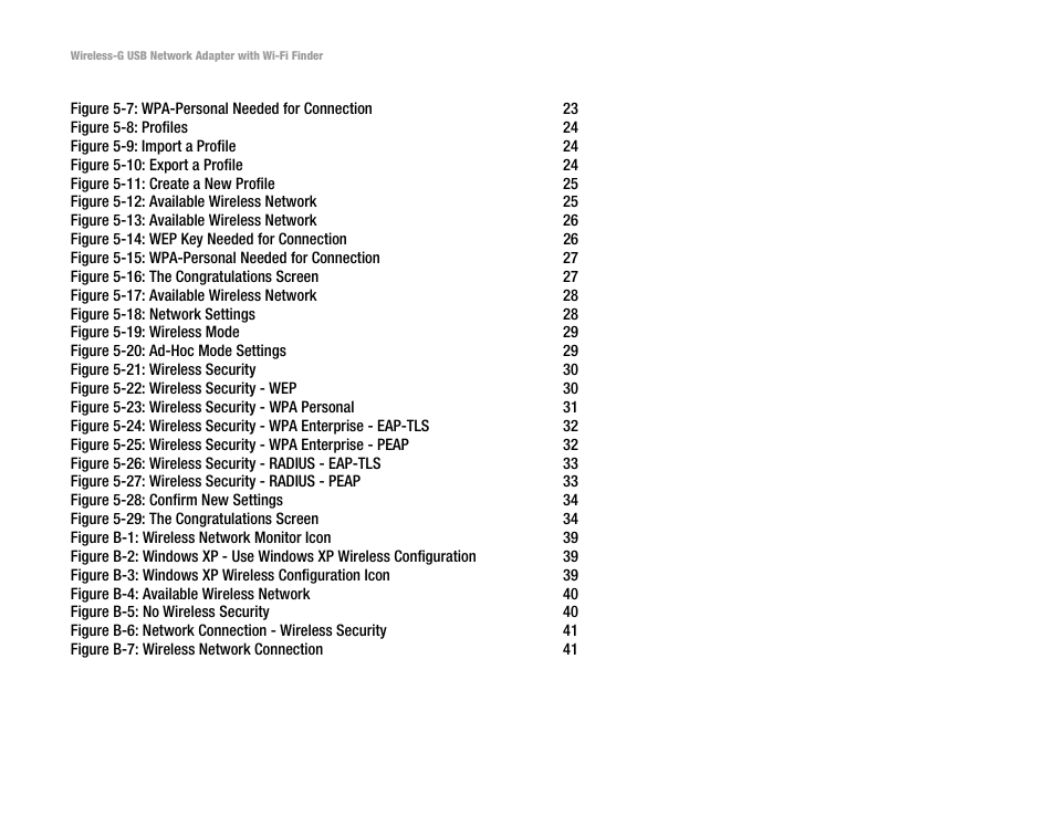 Linksys WUSBF54G User Manual | Page 6 / 63