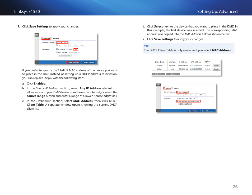 Linksys E1550 User Manual | Page 29 / 55