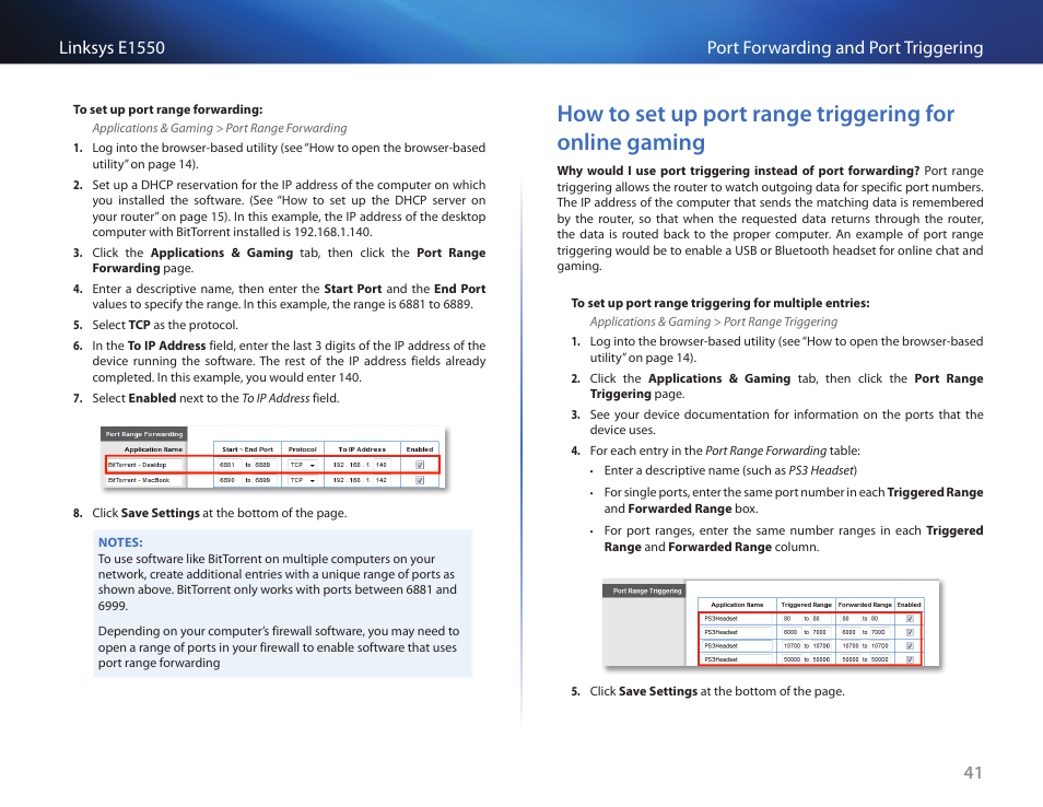 Linksys E1550 User Manual | Page 44 / 55