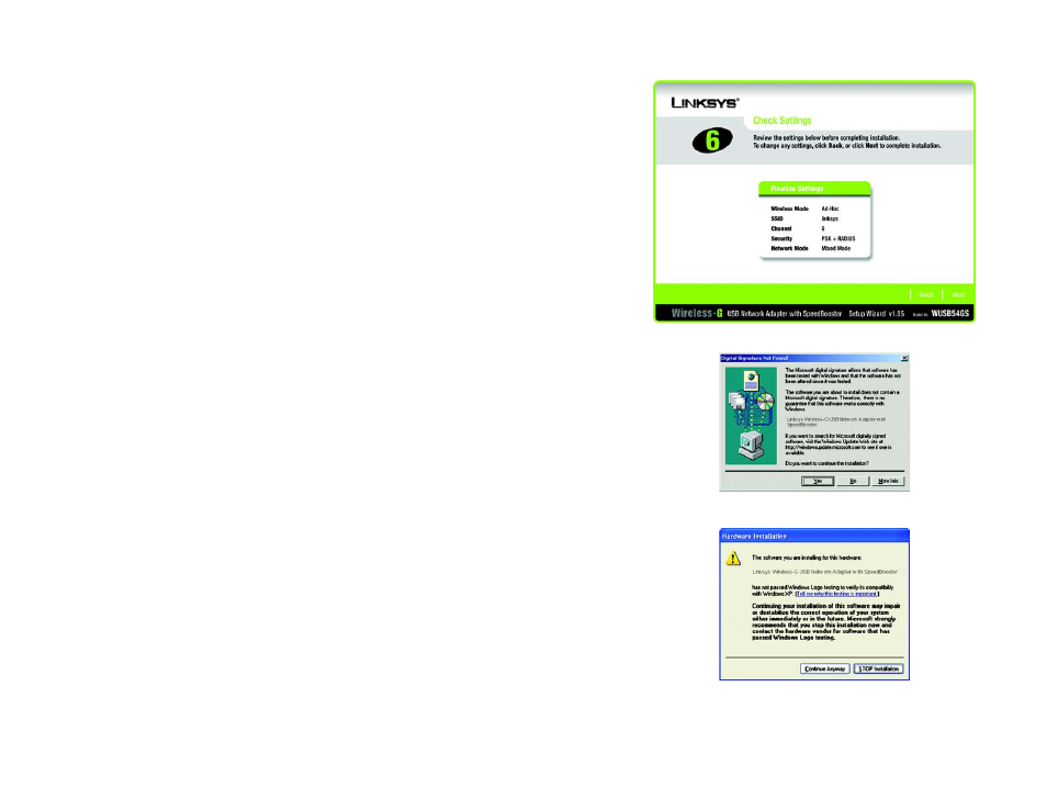 Linksys WUSB54GS User Manual | Page 16 / 48
