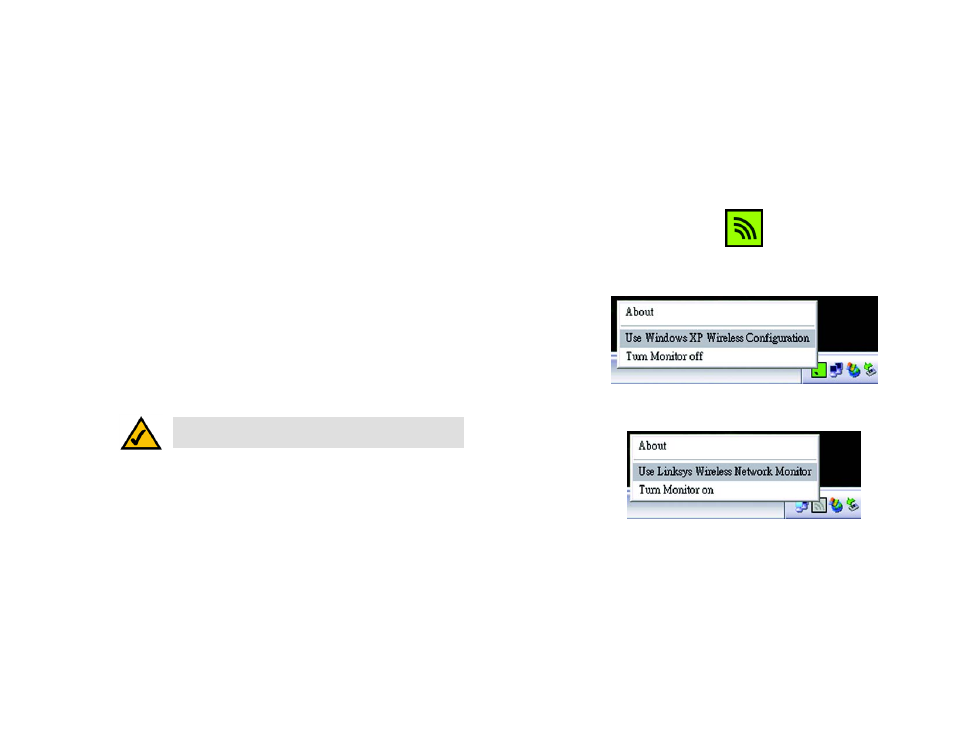 Chapter 5: using the wireless network monitor, Using the wireless network monitor icon | Linksys WUSB54GS User Manual | Page 20 / 48
