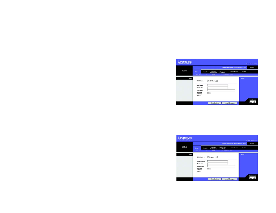 The setup tab - ddns | Linksys RT41P2-AT User Manual | Page 24 / 71