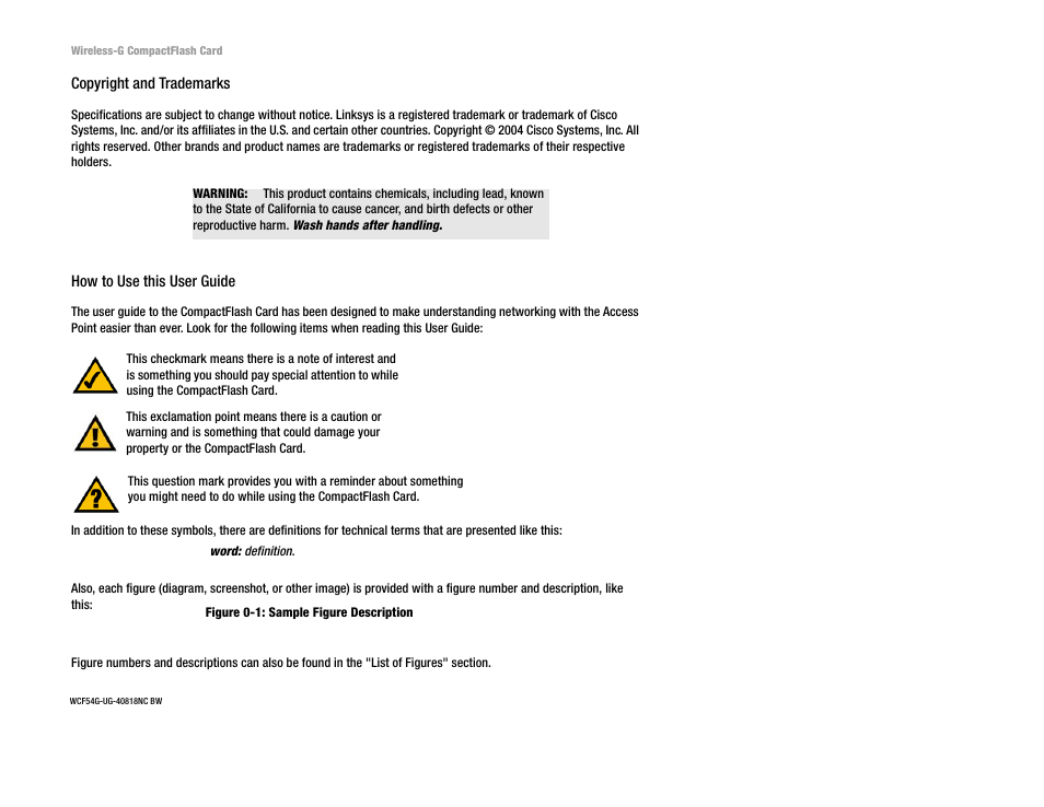 Linksys WCF54G User Manual | Page 2 / 48