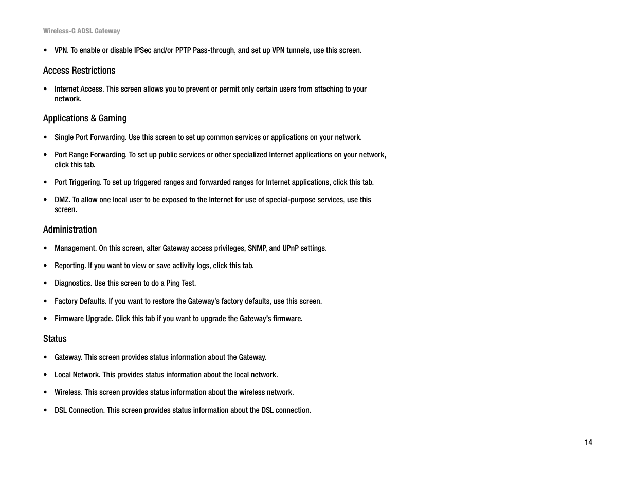 Linksys WAG54G User Manual | Page 21 / 95