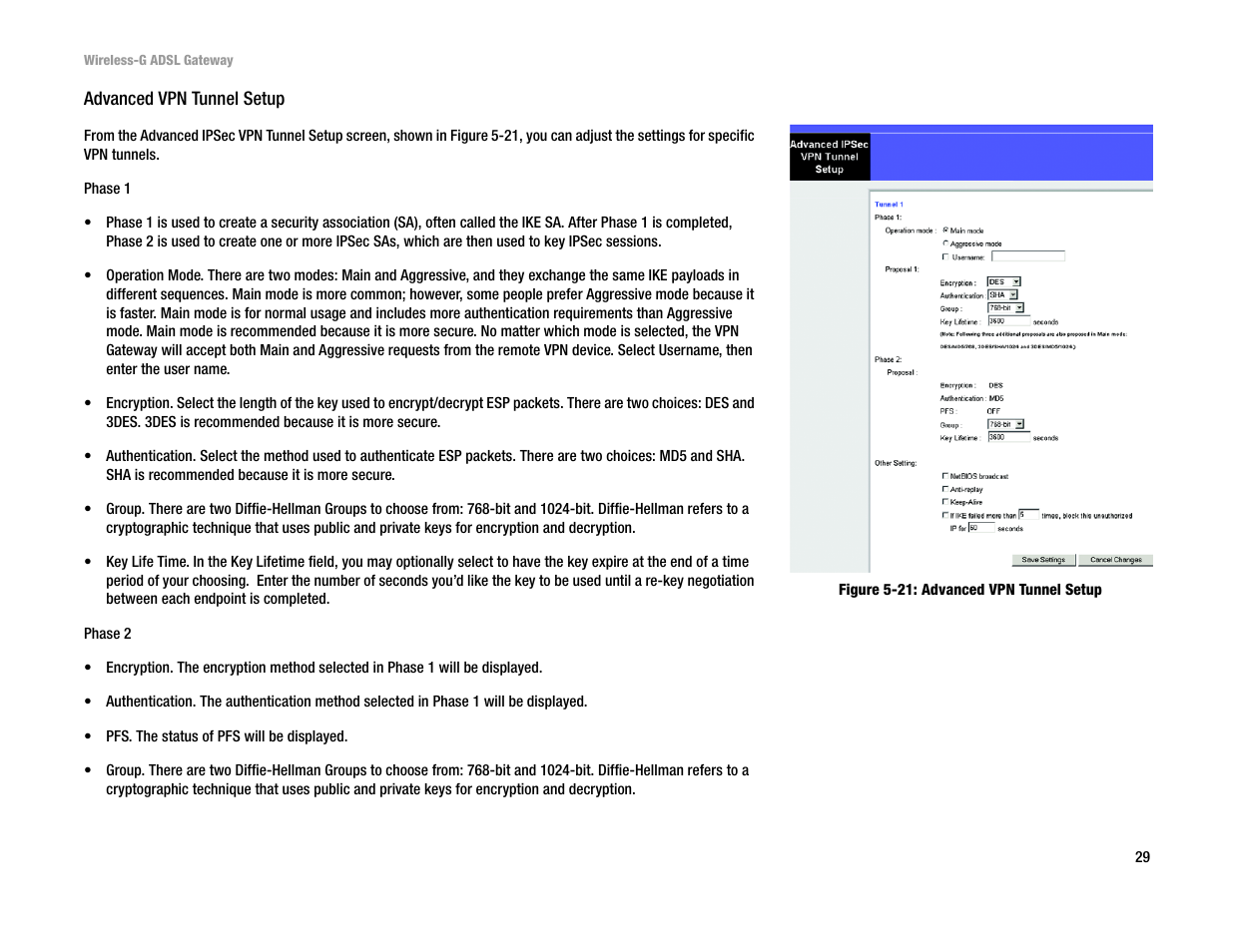 Linksys WAG54G User Manual | Page 36 / 95