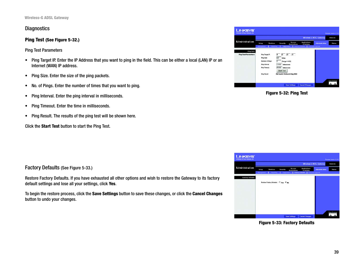 Linksys WAG54G User Manual | Page 46 / 95