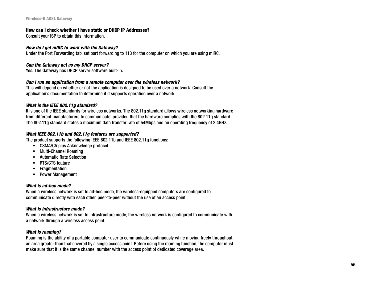 Linksys WAG54G User Manual | Page 63 / 95