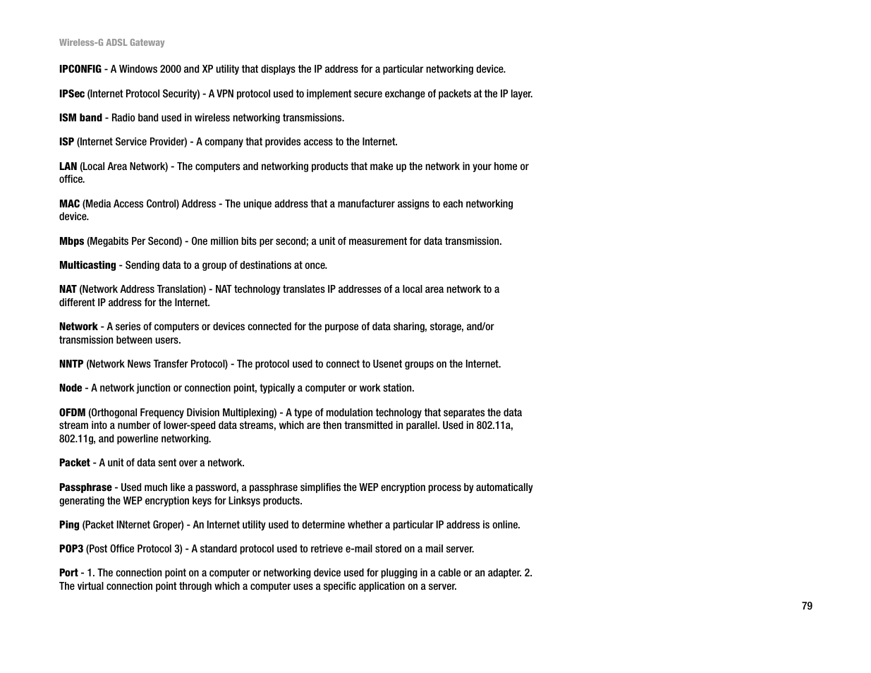 Linksys WAG54G User Manual | Page 86 / 95