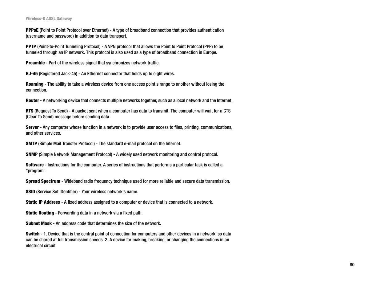 Linksys WAG54G User Manual | Page 87 / 95