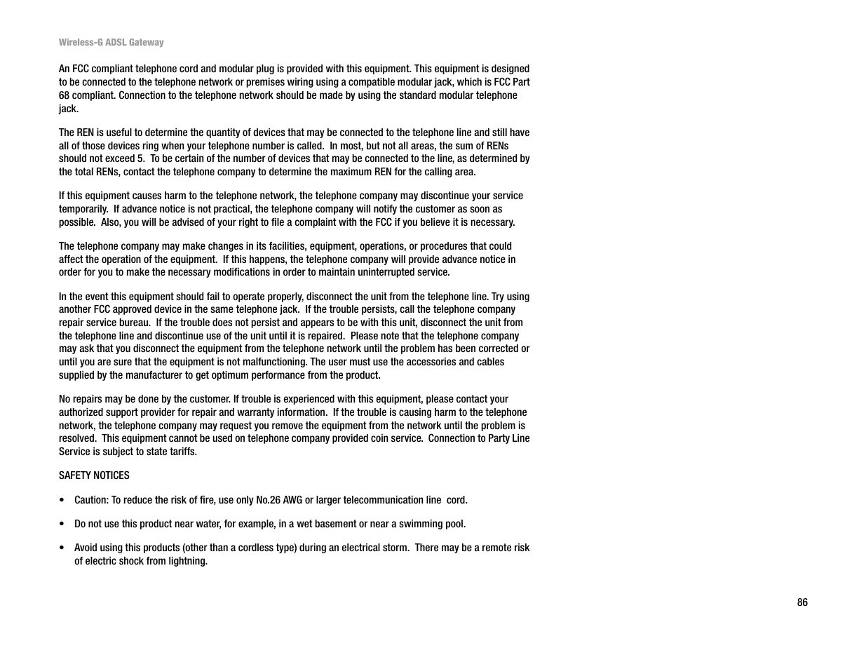Linksys WAG54G User Manual | Page 91 / 95
