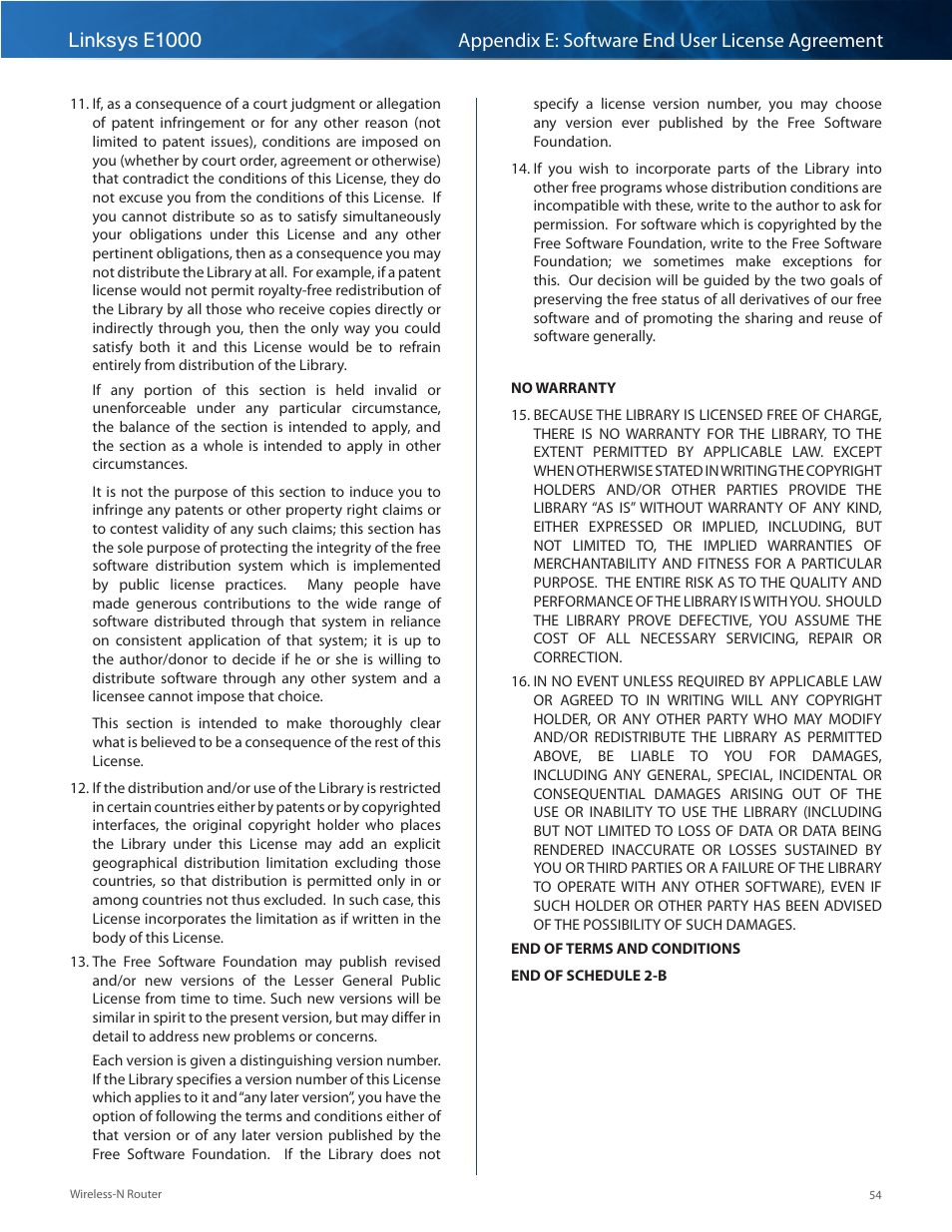 Linksys E1000 User Manual | Page 57 / 60