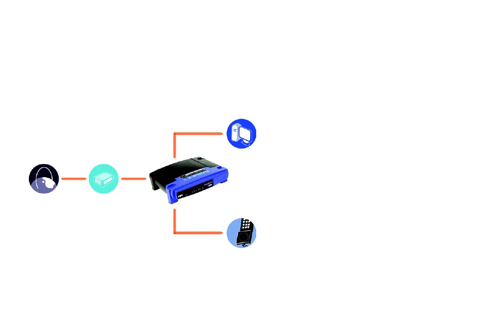 Chapter 4: connecting the router, Overview, Figure 4-1: router connection diagram | Linksys RT31P2 User Manual | Page 17 / 90