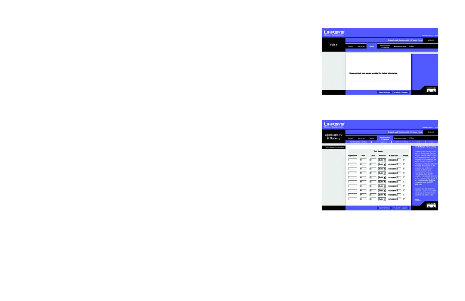 The voice tab, Figure 5-17: voice tab | Linksys RT31P2 User Manual | Page 37 / 90