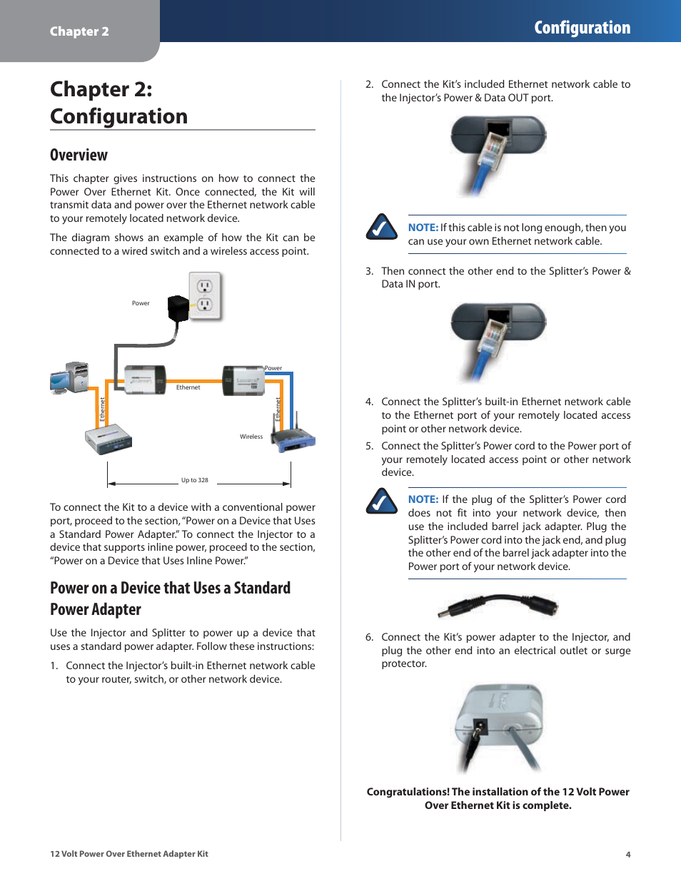 Chapter 2: configuration, Overview, Configuration | Linksys WAPPOE12 User Manual | Page 7 / 28