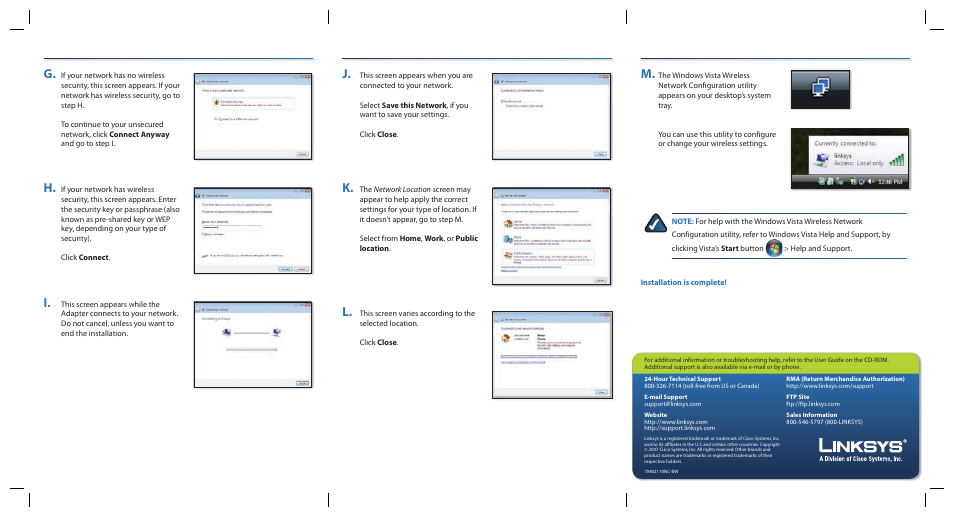 G. h. i, J. k. l | Linksys DUAL BAND WIRELESS-N WPC600N User Manual | Page 2 / 2
