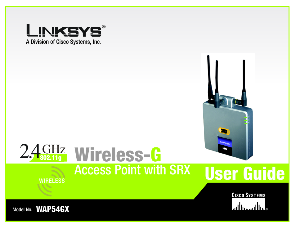 Linksys WAP54GX User Manual | 64 pages