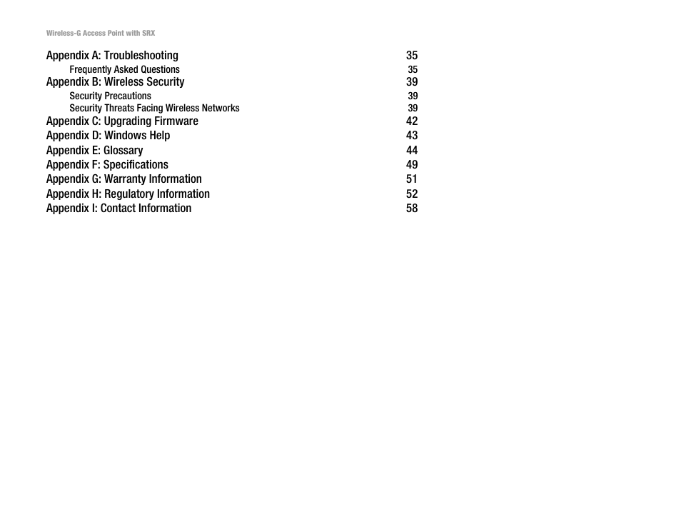 Linksys WAP54GX User Manual | Page 4 / 64