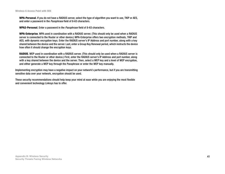 Linksys WAP54GX User Manual | Page 47 / 64