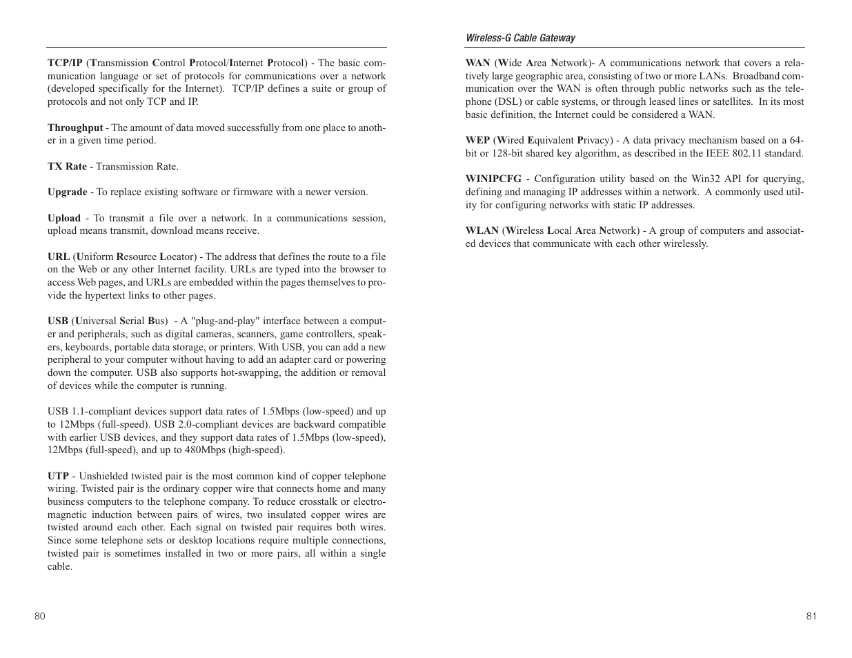 Linksys WCG200 User Manual | Page 44 / 47