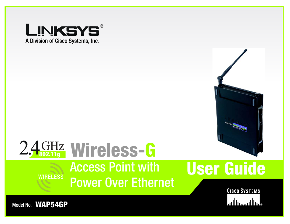 Linksys WAP54GP User Manual | 67 pages