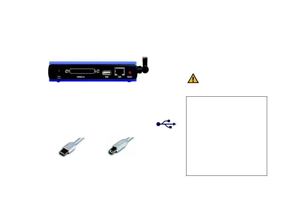 Chapter 2: getting to know the printserver, The back panel | Linksys WPS54GU2 User Manual | Page 10 / 76