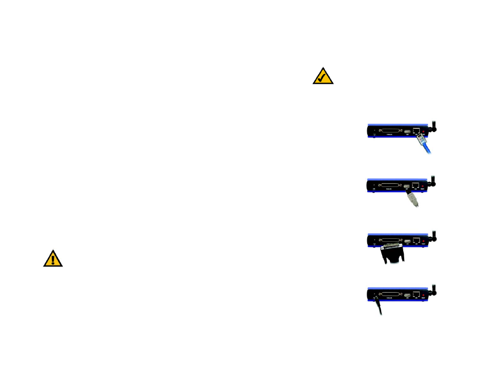 Chapter 3: connecting the printserver, Overview, Connecting the printserver to your network | Linksys WPS54GU2 User Manual | Page 12 / 76