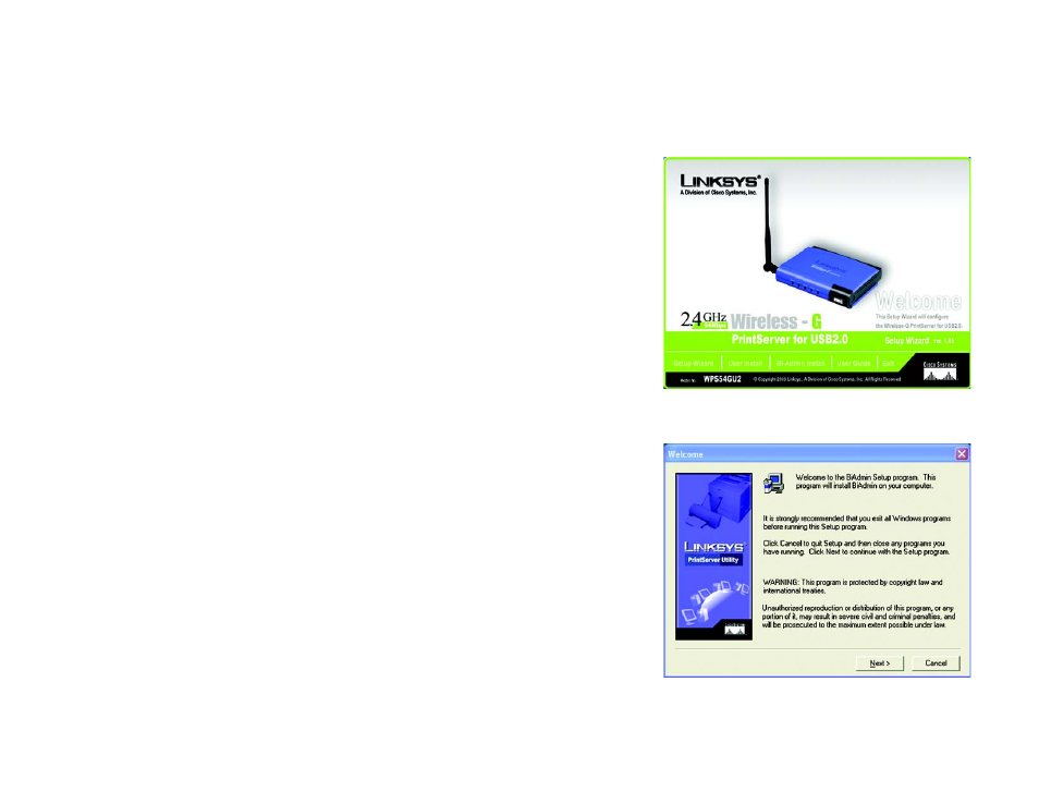 Chapter 7: bi-admin management | Linksys WPS54GU2 User Manual | Page 35 / 76