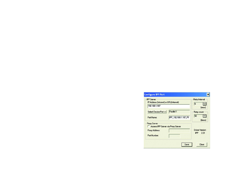 Chapter 8: internet printing protocol (ipp) | Linksys WPS54GU2 User Manual | Page 49 / 76