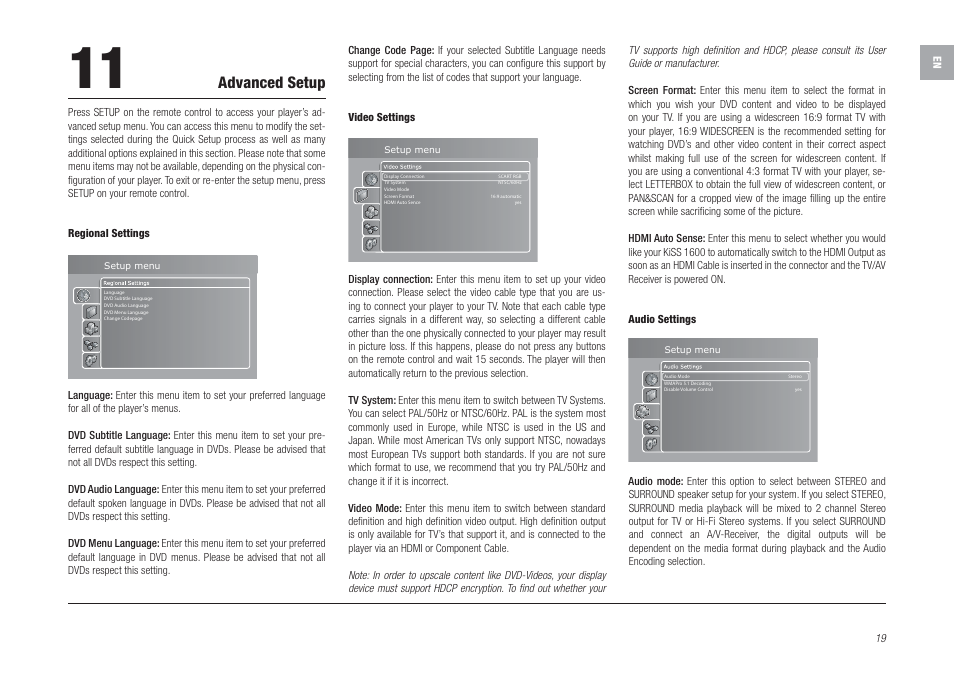Advanced setup | Linksys KiSS 1600 User Manual | Page 17 / 22