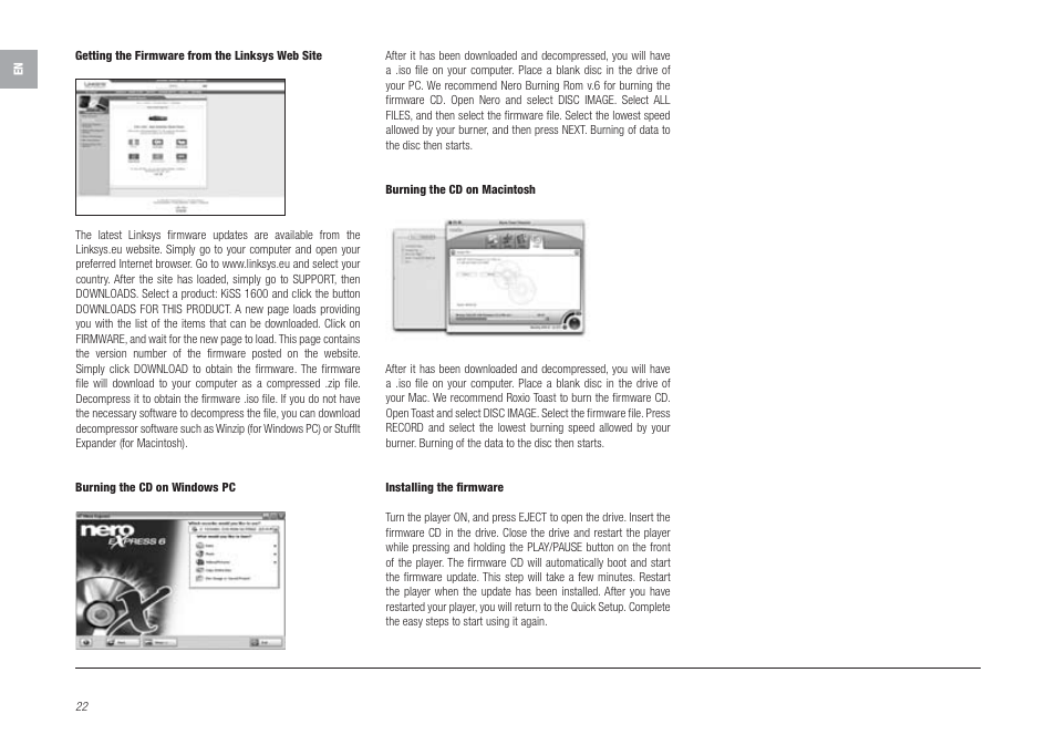 Linksys KiSS 1600 User Manual | Page 20 / 22