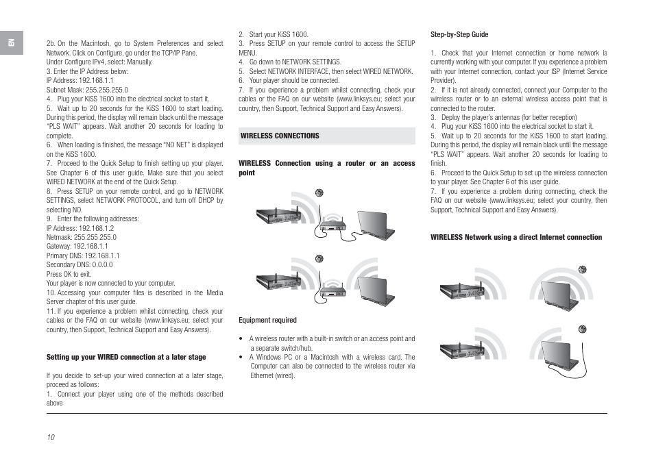 Linksys KiSS 1600 User Manual | Page 8 / 22