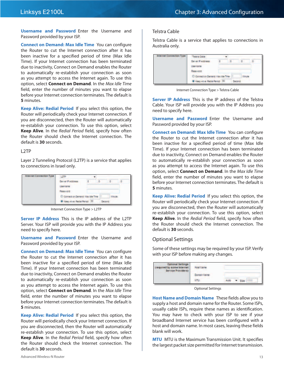 Linksys E2100L User Manual | Page 16 / 78