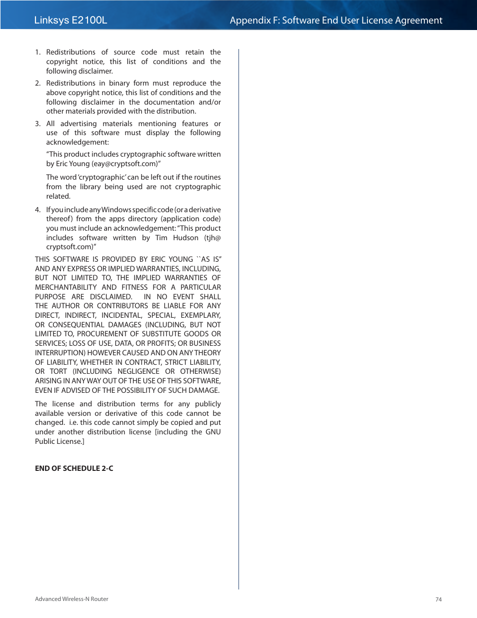Linksys E2100L User Manual | Page 77 / 78