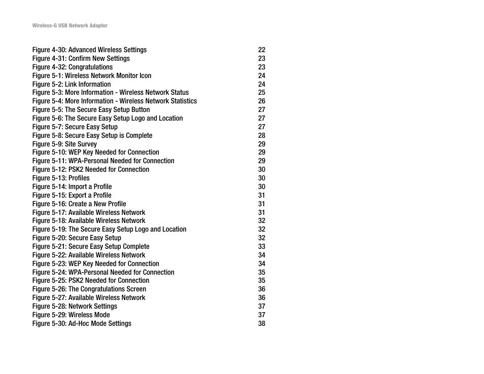 Linksys WUSB54G User Manual | Page 6 / 76