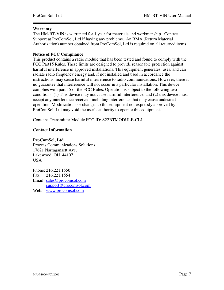 Linksys HM-BT-VIN User Manual | Page 7 / 8