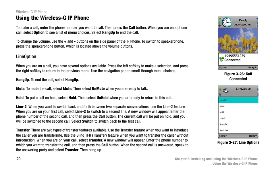 Using the wireless-g ip phone | Linksys WIP330 User Manual | Page 26 / 87