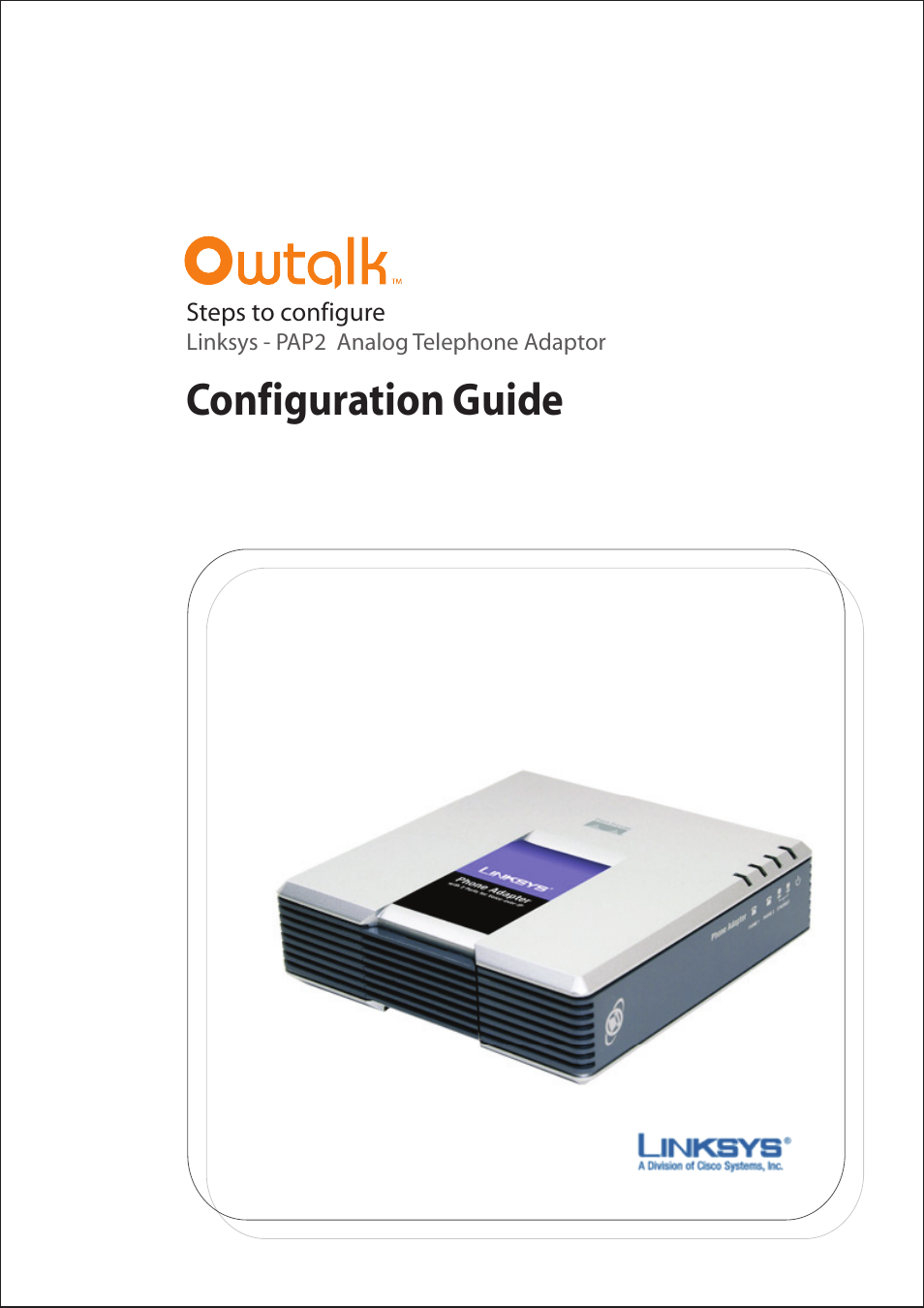 Linksys Owtalk User Manual | 5 pages